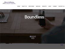Tablet Screenshot of boundlessindia.com